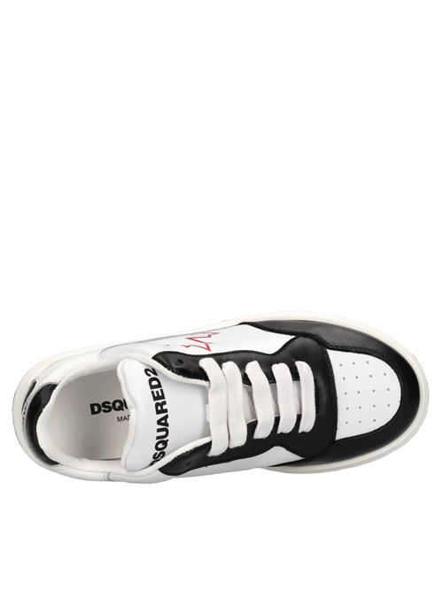 Sneakers in pelle DSQUARED2 | 79322G GINEVRABIANCO-NERO